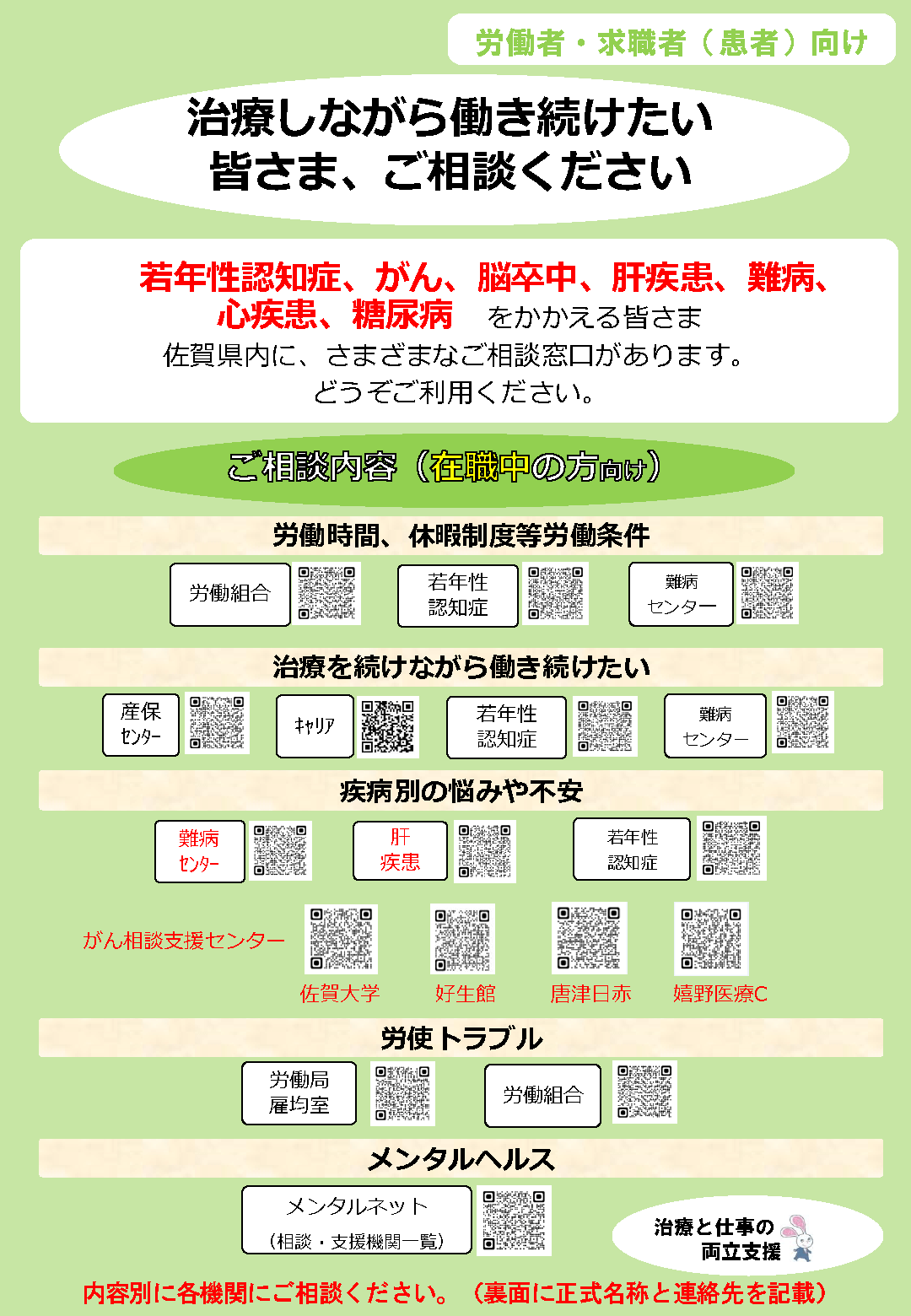 両立支援　労働者向け
