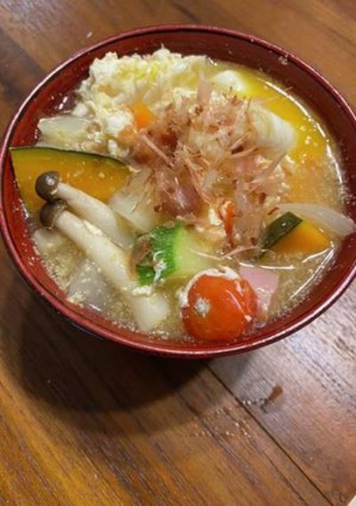 脂肪肝にも食育にも！あれこれ悩まずすぐできる野菜たっぷりメニュー【ごちそう味噌汁】